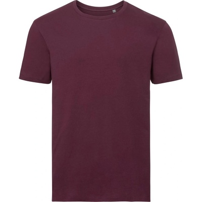 Russell tričko Pure Organic 108M pánské Burgundová