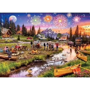 Masterpieces - Puzzle Fireworks on the Mountain - 1 000 piese