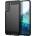 Forcell Противоударен Силиконов Калъф за Samsung S21 FE, Forcell Carbon Case, Черен (5903396117237)