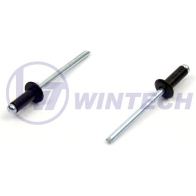 4x12 mm bal/10ks Nit trhací RAL 9005 čierna PH DIN 7337 AL/ST
