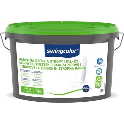 Swingcolor Barva na stěnu a strop 5 l bílá matná 6203 T0005 0095