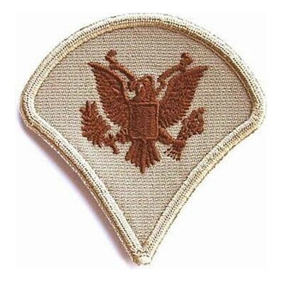 Nášivka: Hodnost US ARMY rukávová Specialist Fourth Class béžová | hnědá