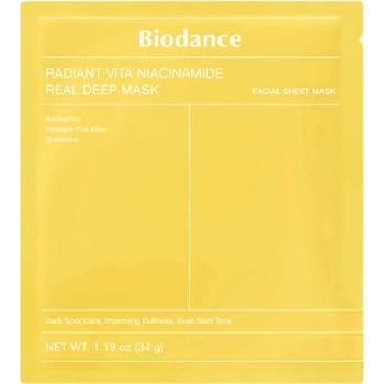 Biodance Radiant Vita Niacinamide Real Deep Mask 1 pc/34 g