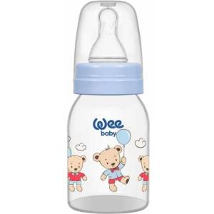 Wee Baby Бебешко шише Wee Baby Classic - 125 ml, синьо с мечета (851) - ozone