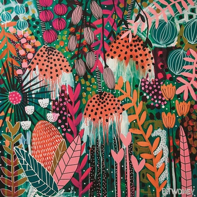 Heye - Puzzle Flowery: Ruby Sunshine - 1 000 piese