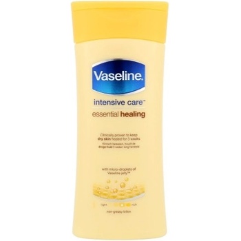 Vaseline Essential Healing telové mlieko hydratačné Intensive Care, With Micro-Droplets Of Vaseline Jelly 200 ml