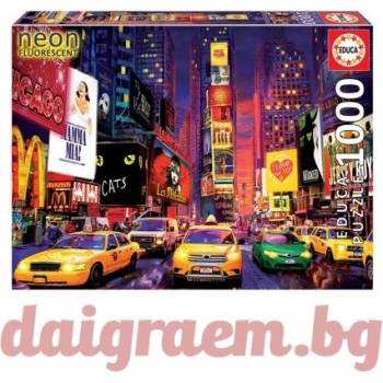 Image 1 of Educa Неонов пъзел educa 18499 - 1000 части - Таймс Скуеър, Ню Йорк (edu18499)