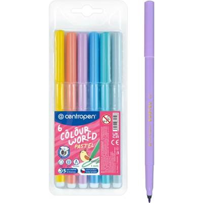 Centropen 7550 sada 6 ks pastelových barev