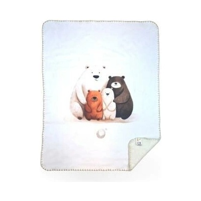 XKKO LUX Španielska detská deka Bear Family