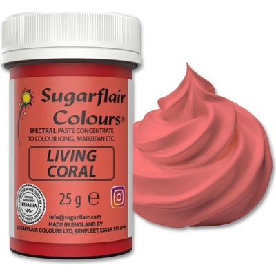 Sugarflair Gélová farba Living Coral 25 g