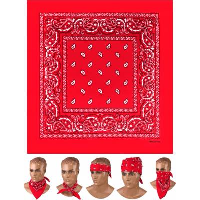 Šatka bandana Western červená
