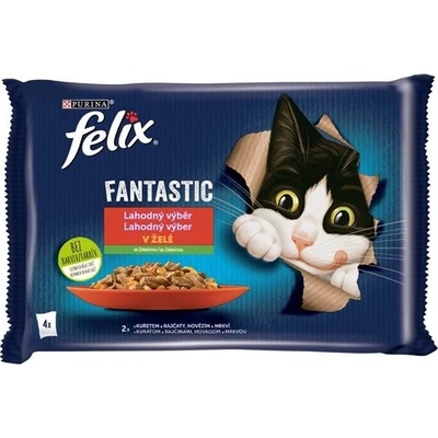 Felix cat Fant. mas.výběr zelen. 4 x 85 g
