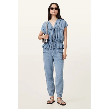 AllSaints Блуза AllSaints REMY дамска в синьо W093PC (W093PC)