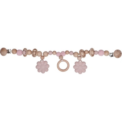 Label Label reťaz na kočík Flower Pink