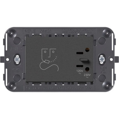 Vimar 09290. cm Контакт за електрическа самобръсначка 230v 3m Карбон мат neve up (09290.cm)