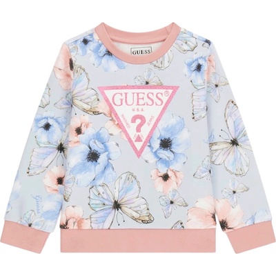Guess Суитшърт с дълъг ръкав Guess - С цветя и пеперуди, многоцветен, 18 м (20261-K6RQ02-KA6R4-P739-18M)