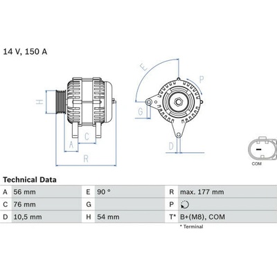 generátor BOSCH 0 986 080 580