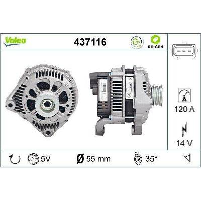 Generátor VALEO 437116