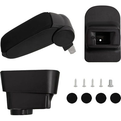 vidaXL Подлакътник за кола черен 11x35x(32-49) см ABS (154679)