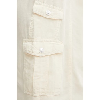 Guess Пола с лен Guess CASEY в бежово среднодълга със стандартна кройка W5GD1H WG8N0 (W5GD1H.WG8N0)