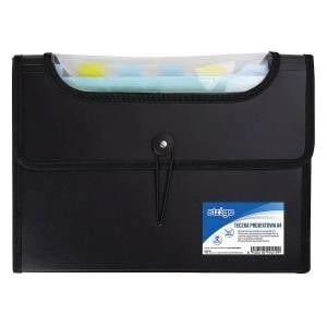 Pilot A4 briefcase with 12 V-file blades black STRIGO
