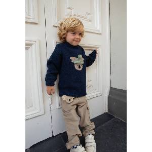 Donsje Детски вълнен пуловер Denn Merino Wool Sweater Koala (4083503.98.128)
