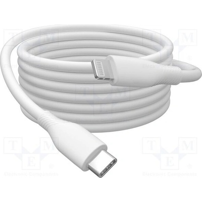 Digitus AK-600110-010-W USB 2.0; vidlice Apple Lightning,USB C vidlice, 1m, bílý