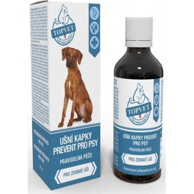 Topvet Ušní kapky prevent pro psy 50 ml – Zboží Dáma