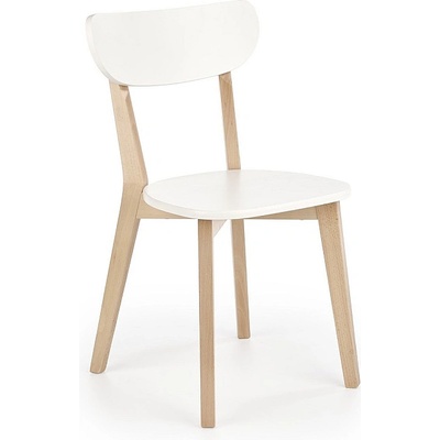 Halmar Трапезен стол buggi натурален/ бяло