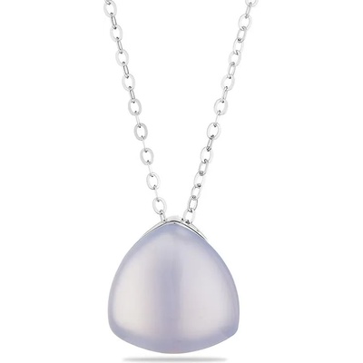 Swan Сребърно колие с камък халцедон GL1006N Swan