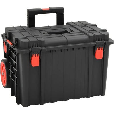 vidaXL Преносим калъф за полет, черен, 56, 5x45, 5x48 см, PP (4007260)