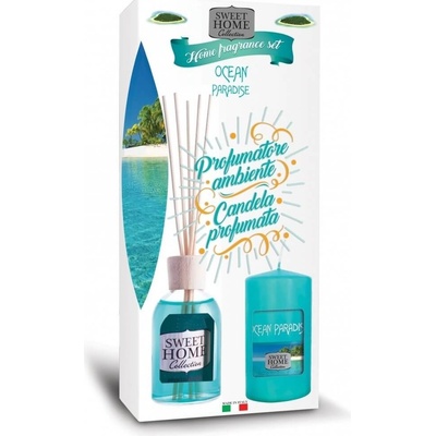 Sweet Home Collection Darčeková sada Ocean Paradise difuzér 100 ml + sviečka 135 g