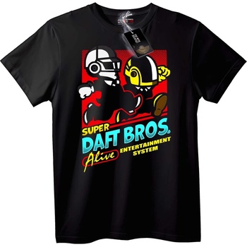 NOONEBRAND Тениска Супер Daft Bros. Живи - S, White