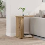 vidaXL Крайна масичка Дъб 35 x 25 x 50 см Инженерна дървесина (891191)