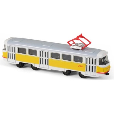 Rappa Kovová tramvaj žlutá 16 cm