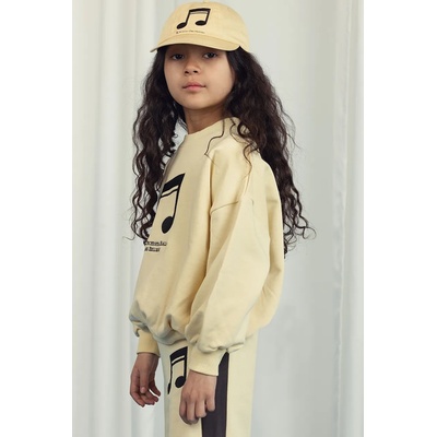 Mini Rodini Детска памучна шапка с козирка Mini Rodini Note (2526510423)