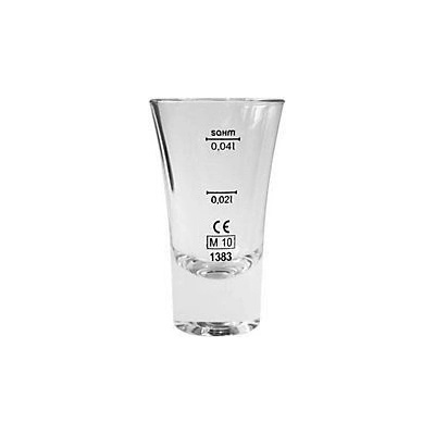 Borgonovo Skleněná odměrka 2 / 4 cl s cejchem CE