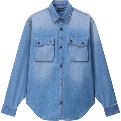 Napapijri Мъжка риза с копчета Napapijri O-Kiene L/S Shirt - Denim - размер XL (033-2820-0114)
