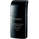 Make-upy Sensai Luminous Sheer tekutý rozjasňující make-up SPF15 odstín LS204.5 Warm Beige 30 ml