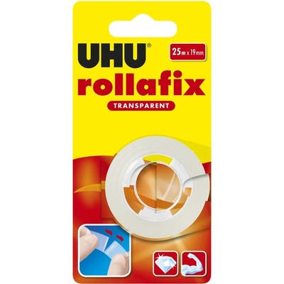 UHU GmbH & Co. KG UHU самозалепваща лента Rollafix прозрачна, резервна, блистер 25 м