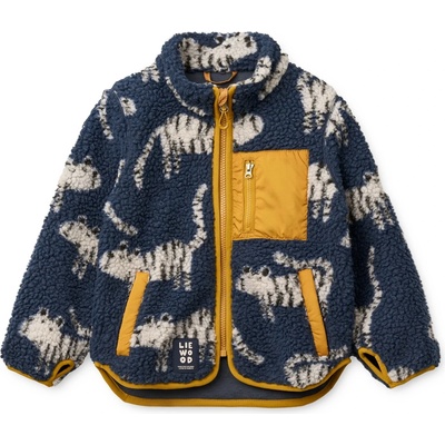 LIEWOOD Детско поларено яке LIEWOOD Kid's Nolan Pile Jacket Fleece jacket - Tiger / Classic Navy - размер 86 (EU) (703-6690-1612)