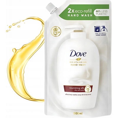 Dove Silk Supreme tekuté mydlo náhradná náplň 500 ml