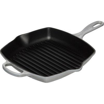 Le Creuset 20183265410422 Grilovací pánev Signature čtvercová 26 cm světlý šedá