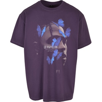 Mister Tee Тениска Le Papillon Oversize Tee purplenight XXLUB-MT1899-03989 - Тъмносив, размер XXL