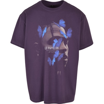 Mister Tee Тениска Le Papillon Oversize Tee purplenight XXLUB-MT1899-03989 - Тъмносив, размер XXL