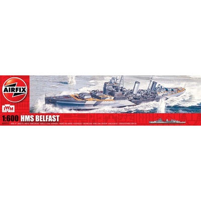 Airfix HMS Belfast Model Set lode 1:600 250 dielov