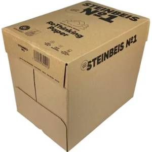  Steinbeis Копирна хартия N1, ISO 55, 100% рециклирана, A4, 80 g/m2, 500 листа, 5 пакета (STEINBEIS N1 5ПАК.)