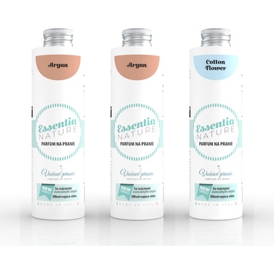 Essentia sada Parfém na praní 2 x Argan + 1 x Cotton Flower 3 x 250 ml