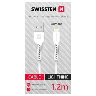Swissten 71506030BOX USB / Lightning, 1,2m, bílý