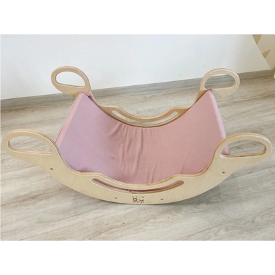 Montessori ELIS DESIGN Potah na houpačku 5in1 s elastanem starorůžová – Sleviste.cz